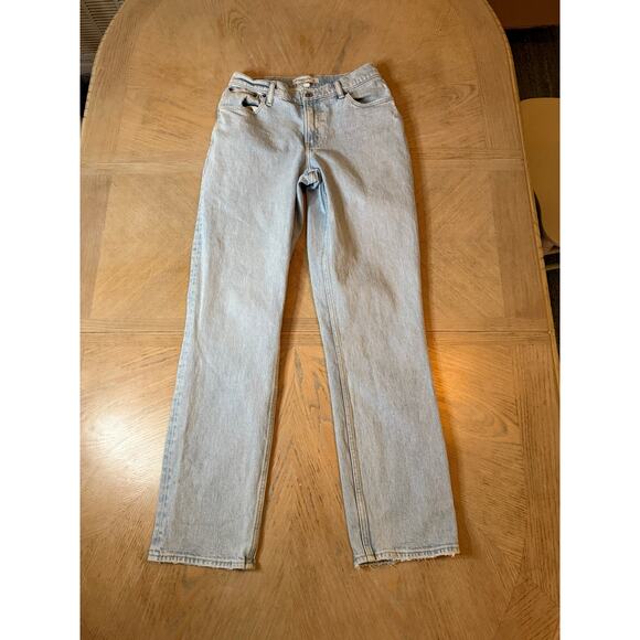 Abercrombie and Fitch 90’s straight low rise curve love size 4 long - Picture 3 of 12